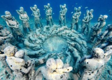 Bask Nest Underwater Statues Gili Meno Lombok